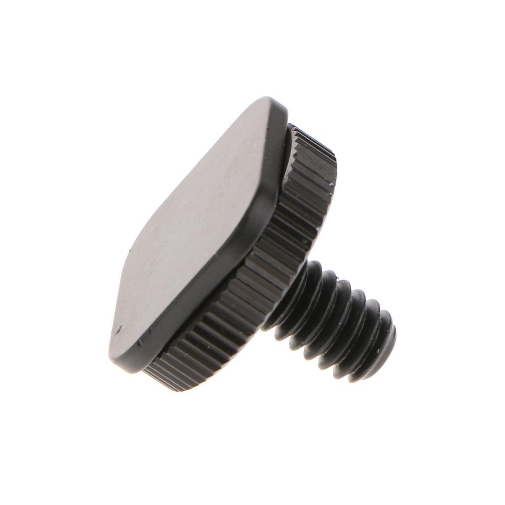Metal 1/4"-20 Tripod Screw to Flash Camera Hot Shoe Mount Adapter + 1
