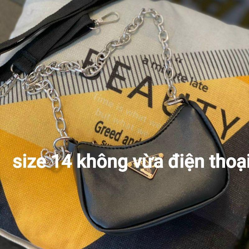 Túi xách nữ đeo chéo chất dù MP 17 thiết kế 2 trong 1 thời trang