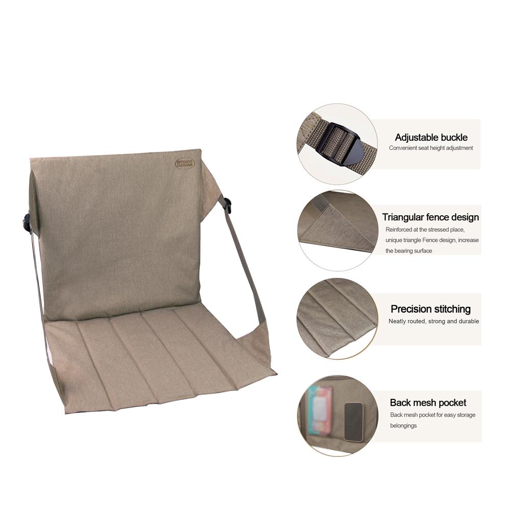 Outdoor Camping Fishing Chair Backrest Mat Foldable Chair Mat Portable Rolled Up Chair Mat With Backrest Dampproof Dustproof Chair Mat Chair Cushion