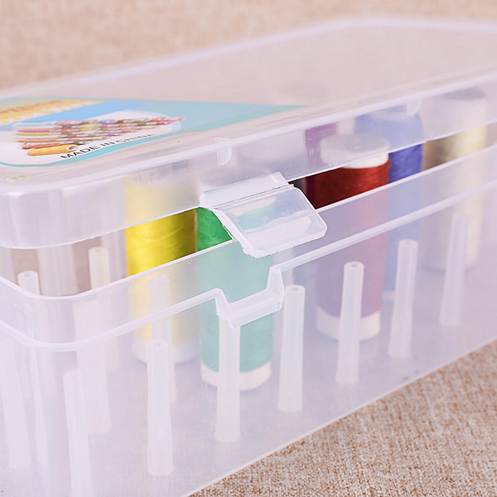 2 Pieces Sewing Thread Storage Box Organizer