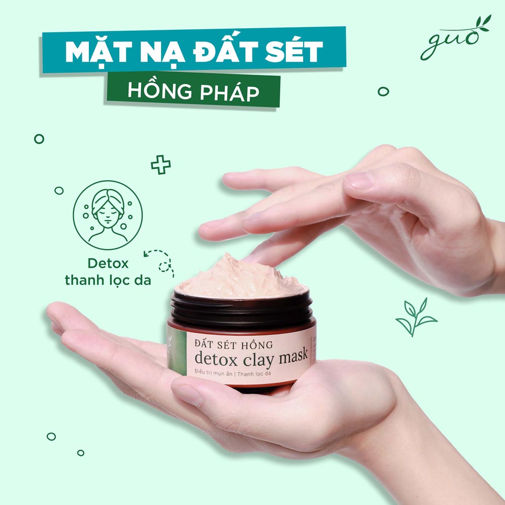 Combo serum mụn và mặt nạ đất sét GUO - [gom khô cồi, giảm mụn, thu nhỏ lỗ chân lông]