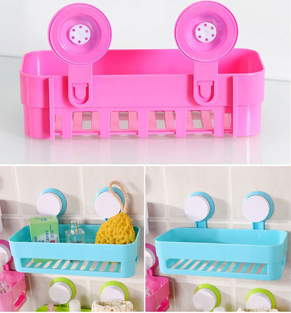 Combo 2 Kệ Ngang Treo Hít Tường Đựng Đồ Tiện Dụng