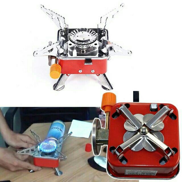 Bếp ga du lịch mini chuyên dụng khi mang đi phượt, cắm trại, du lịch, picnic chất liệu hợp kim siêu bền, chịu lực tốt, dễ dàng đánh lửa, lửa to đều không sợ gió tạt