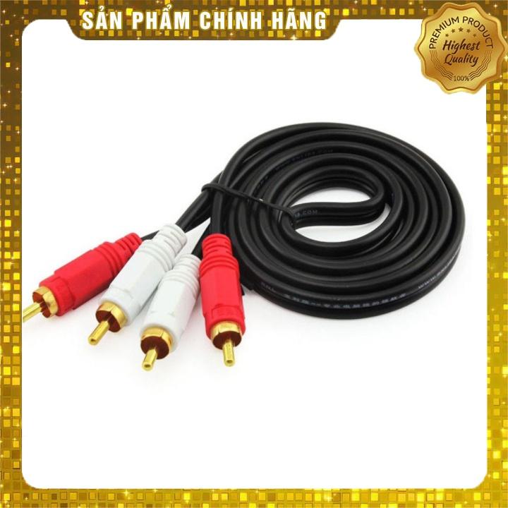 Dây AV hai đầu hoa sen trắng - đỏ dài 1.8m