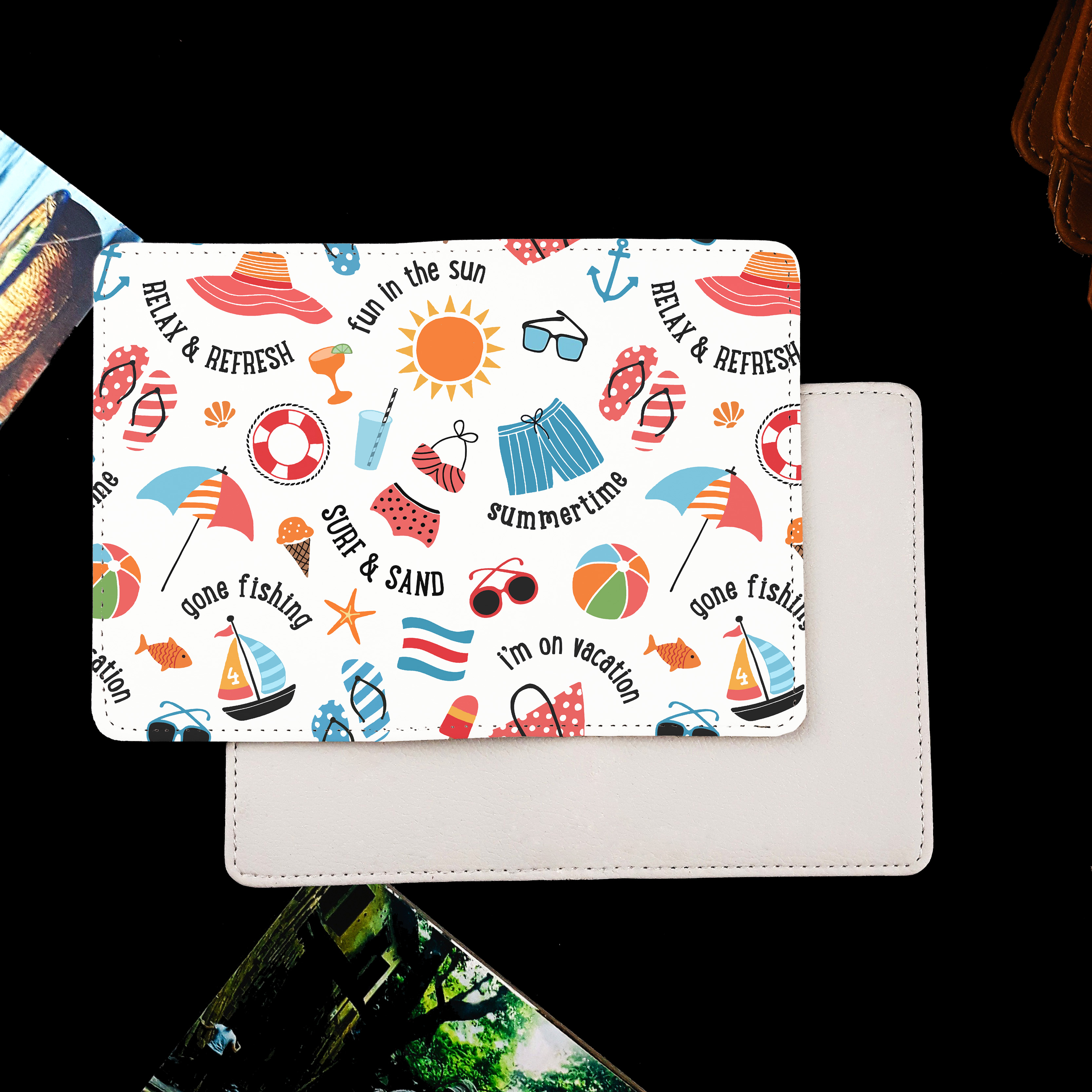 Bao Da Hộ Chiếu TRAVEL GO TO THE BEACH Stormbreaker - Passport Cover Holder - Ví Đựng Passport Du Lịch Thời Trang - Đa Năng - PPT193