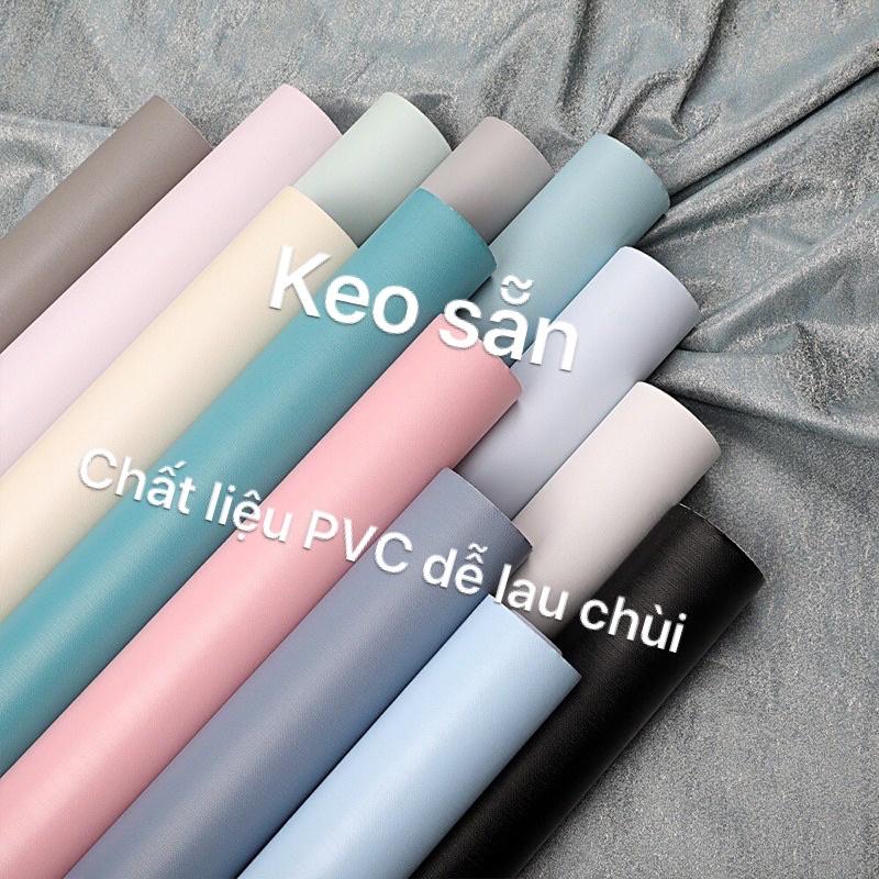 Giấy Dán Tường Các Màu Trơn Pastel cao cấp dài 10m rộng 45cm