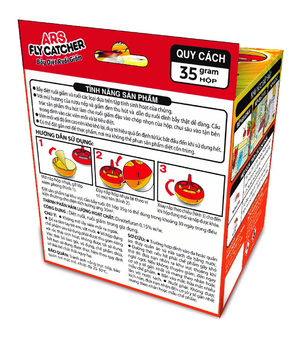 Bẫy diệt ruồi giấm ARS Fly Catcher _ Nhập khẩu Nhật Bản