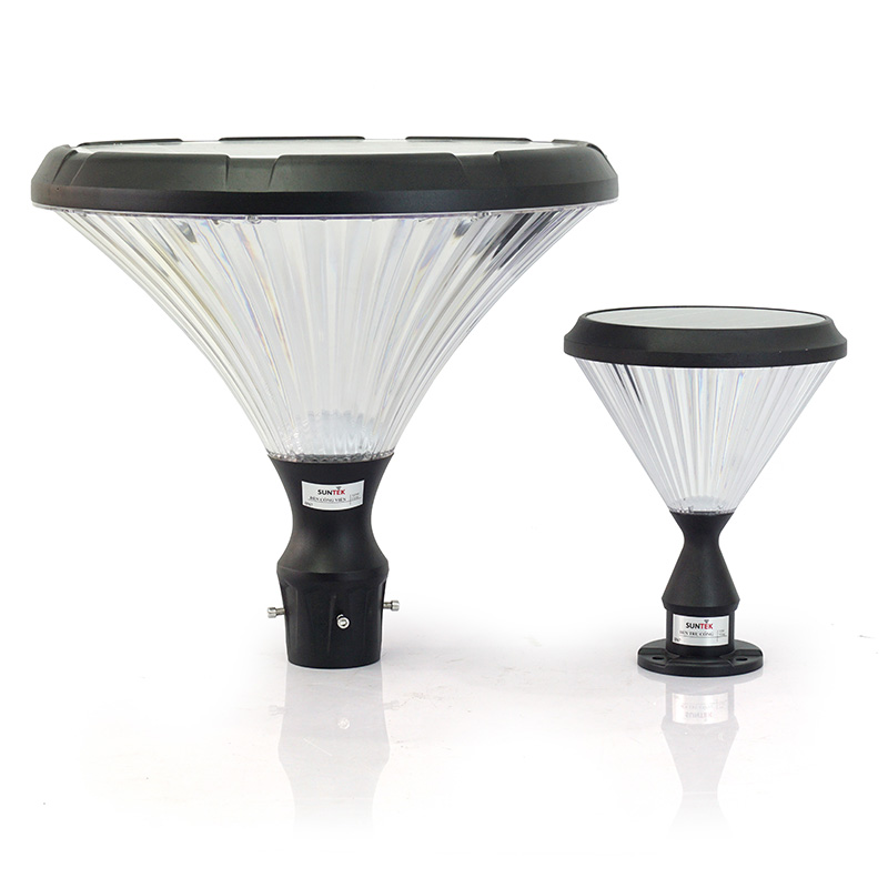 Đèn Trụ Cổng Năng Lượng Mặt Trời SUNTEK TC06 - Sáng 20 giờ liên tục | Chống Nước/Bụi | Tự động Bật/Tắt | Tuổi thọ bóng LED 50.000 giờ | Chân Đế 11.7 cm - Hàng Chính Hãng | Bảo hành 3 năm 1 đổi 1