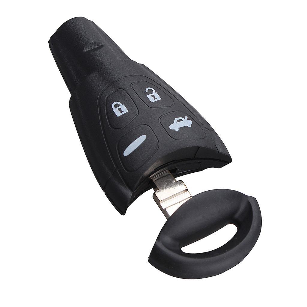 4 Button Pad Remote Key  Fob uncut  for  95 9-3 9-5