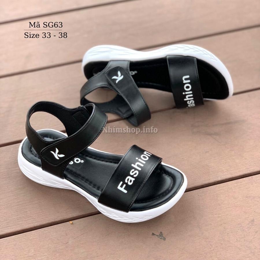 Giày sandal bé gái cao cấp Kento Dép quai hậu quai ngang siêu nhẹ phù hợp cho trẻ em đi học đi biển chống trơn SG63