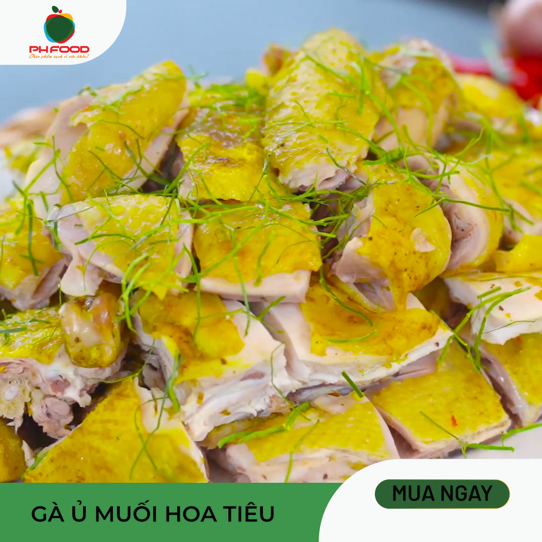 - Gà Ủ Muối Hoa Tiêu Ăn Liền - Nửa Con