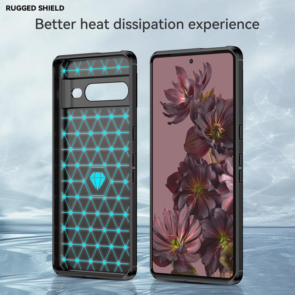 Ốp lưng cho Google Pixel 7 Pro silicone mềm Carbon phay xước chống sốc chống vân tay