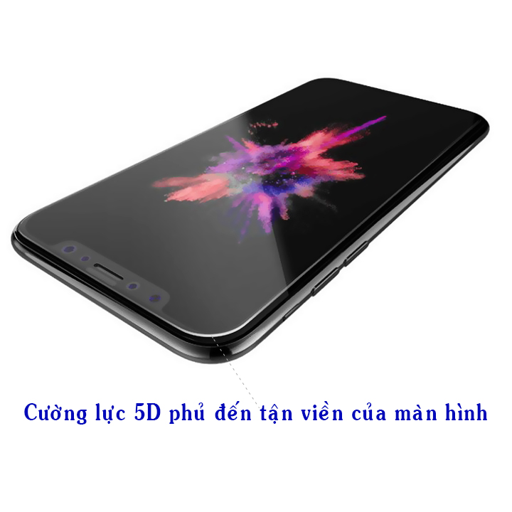 Kính Cường Lực Cho Iphone X / XS - Màu Đen - Full Màn Hình - Hàng Chính Hãng
