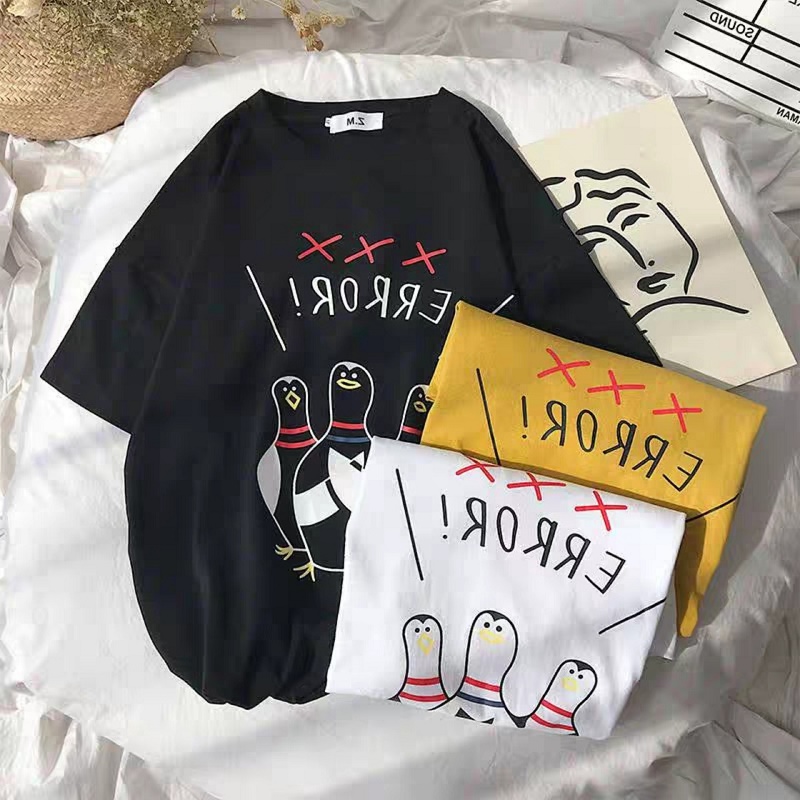 Áo Thun unisex Form Rộng Tay Lỡ, Áo Thun Form Rộng - Free Size
