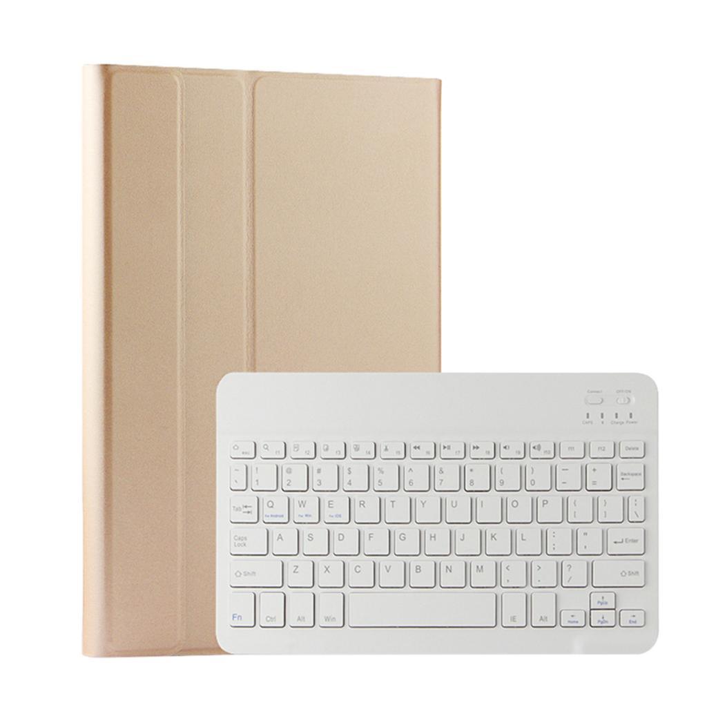 Wireless Keyboard + PU Leather Case for Samsung Galaxy Tab A 10.1" Golden