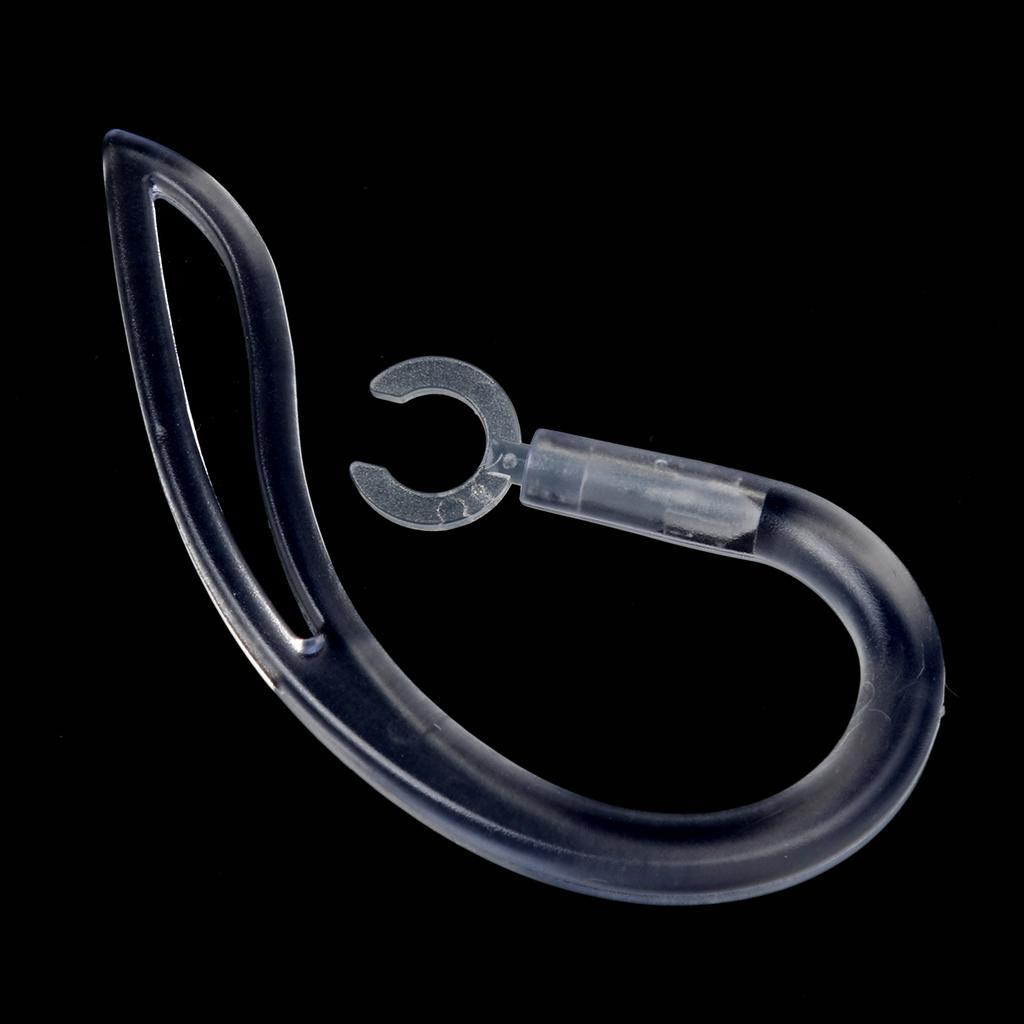 3 Pcs Earhook Ear Loop Clip For Universal Bluetooth Headset 5.0mm 6.0mm 7.0 mm (Clear)
