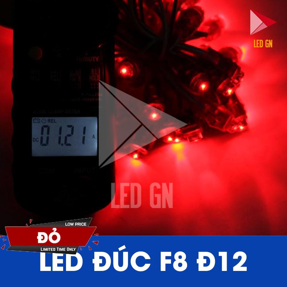 LED Đúc F8 Đế 12mm - Chống Nước - 5V DC