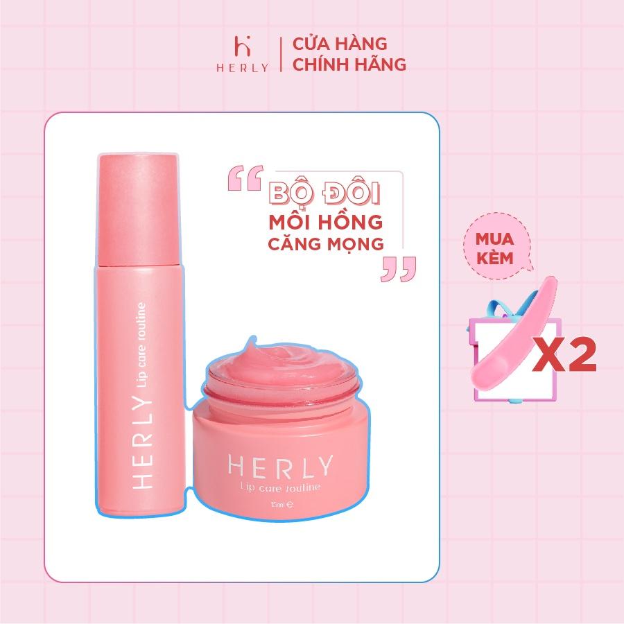 Bộ đôi dưỡng môi hồng căng mọng: Lip Oil 10ml + Lip Balm 15ml