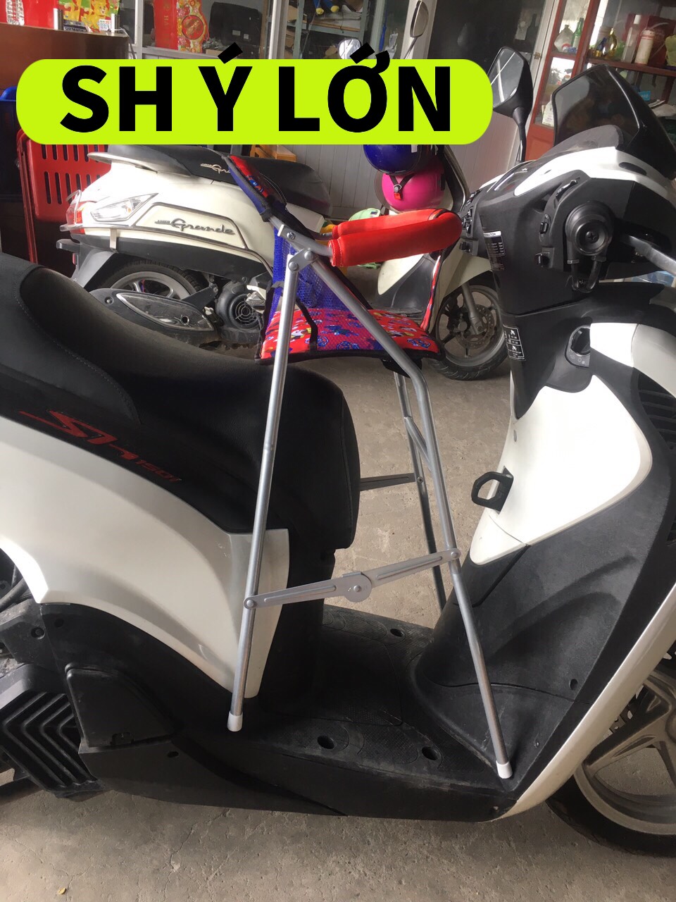 Ghế ngồi xe SH Ý 300I , 350i , SH NAM , SH LỚN , GHẾ GA XẾP SẮT SƠN TĨNH ĐIỆN
