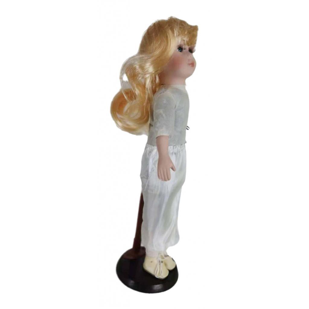 Vintage Style Elegant Porcelain Doll Figurines Home Desk Decoration 40cm