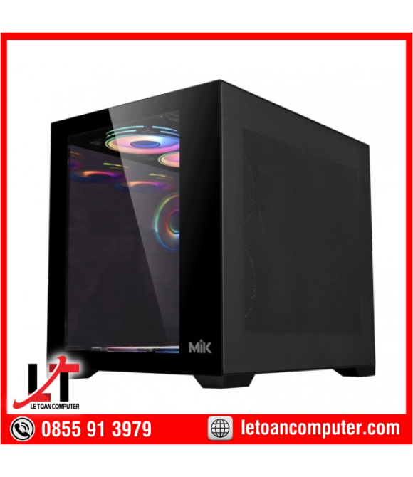 Vỏ Case MIK LV12 Black (Đen) - Hàng Chính Hãng