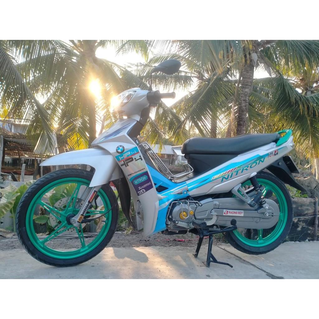 Tem sirius 110 nitron xanh bạc crom