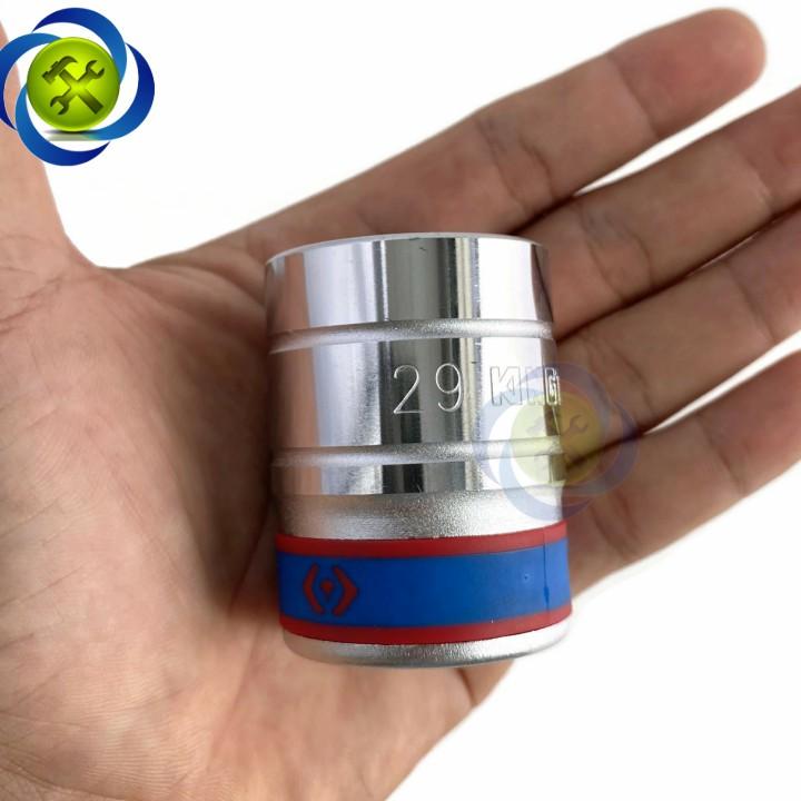 Tuýp 29mm loại 3/4 Kingtony 633529M loại ngắn 6 cạnh màu trắng