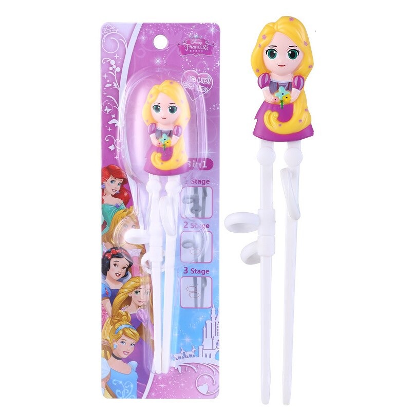 Đũa tập ăn dặm tay phải Disney hình công chúa tóc dài Rapunzel 3D cho bé