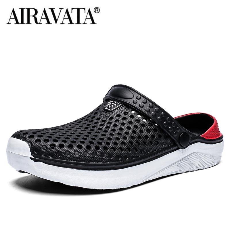 Unisex thời trang dép bãi biển dày dép đế bằng dép chống trượt nước dép Color: white Shoe Size: 41