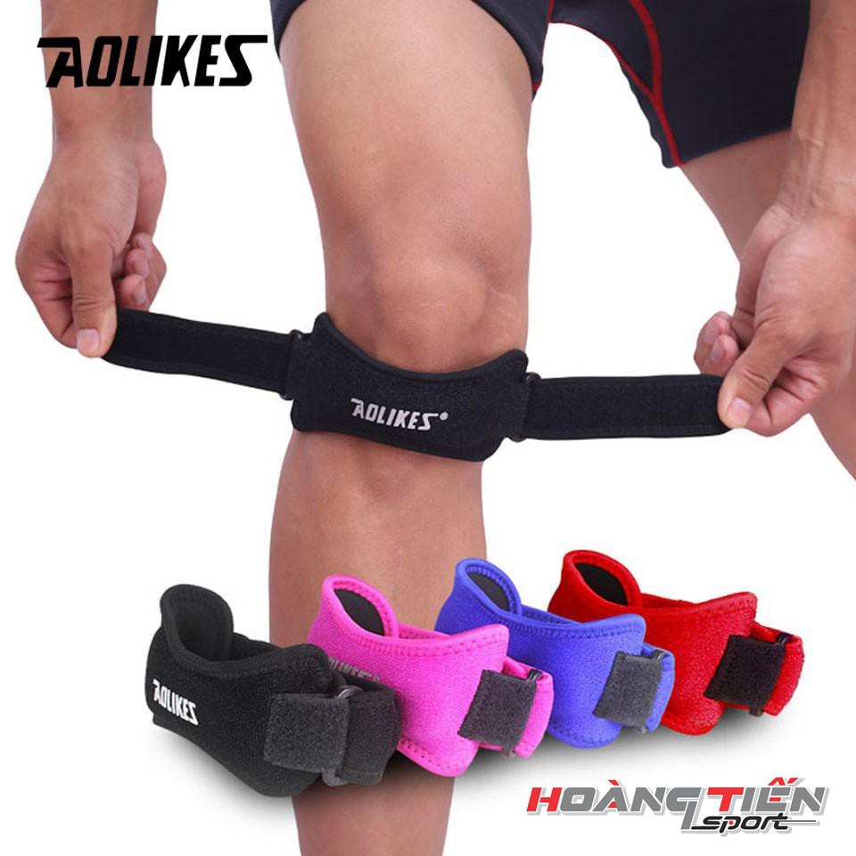 Đai đầu gối al 7919 có đệm hơi silicone thoáng khí bó ống khớp băng cuốn bảo vệ quấn gym thể thao yoga