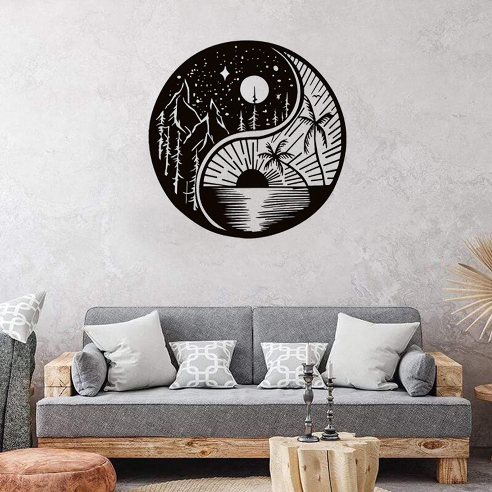 Minimalist Metal Wall Decor Ornament Silhouette Wall Art for Porch