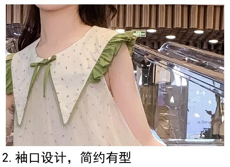 CHENGRUI Váy mùa hè cho bé gái 2023 Quần áo mùa hè cho trẻ em mỏng váy tây