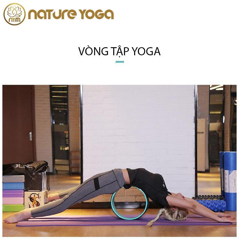 Vòng Hỗ Trợ Yoga Họa Tiết Mandala đệm PU Bản Rộng 13Cm