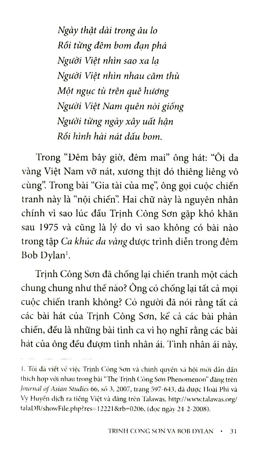 Trịnh Công Sơn Và Bob Dylan