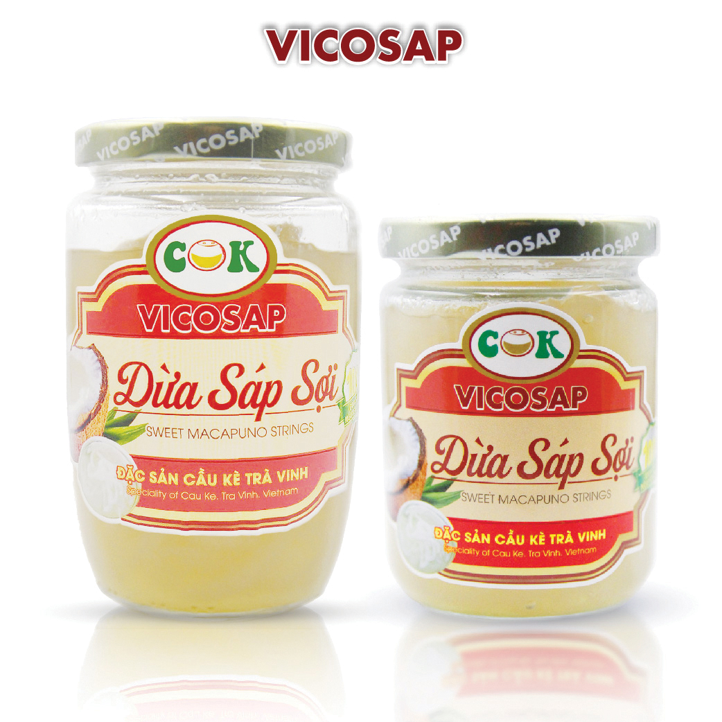 Dừa Sáp Sợi 220ml, 400ml VICOSAP