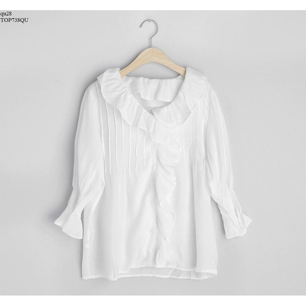 TOP654 ÁO KIỂU NỮ NHÚN BÈO