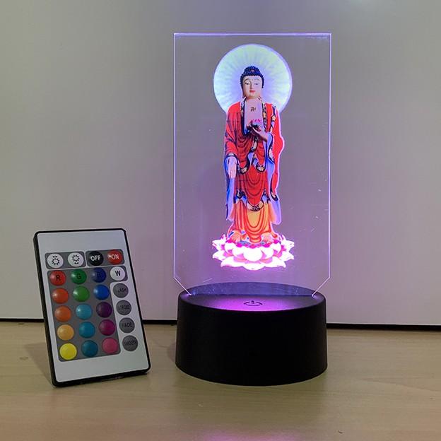 Đèn Led 3D in hình Phật Adida, hình thờ adida