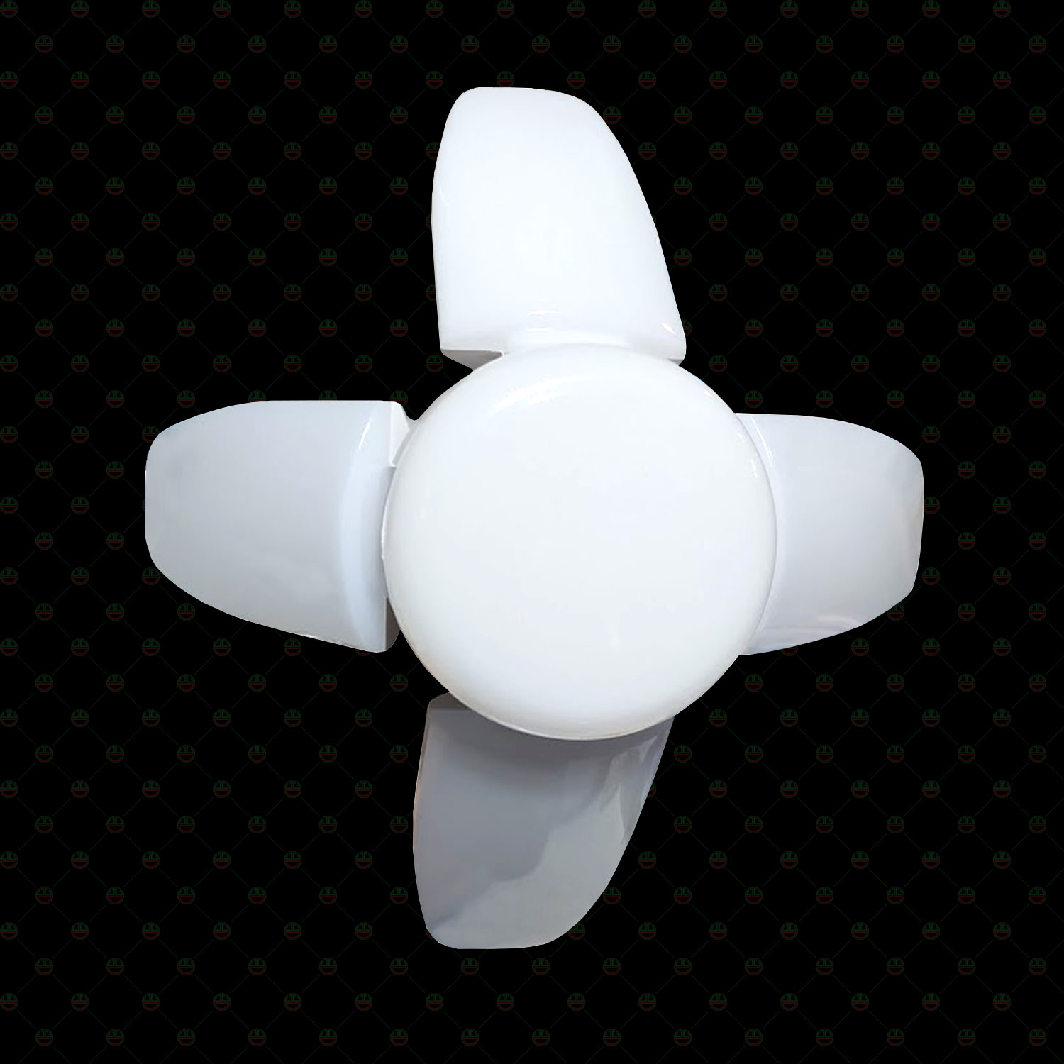Đèn Led 4 Cánh Quạt 1 Đèn Tròn Trung Tâm KhoNCC Hàng Chính Hãng - Với 5 Bóng Siêu Sáng Tỏa Đều Không Gian - NLM-LED4C60W
