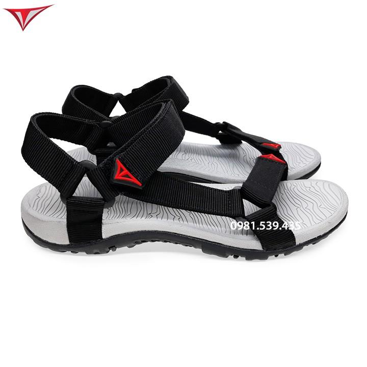 Giày sandal nam đi học Việt Thủy quai chéo đen- VT8