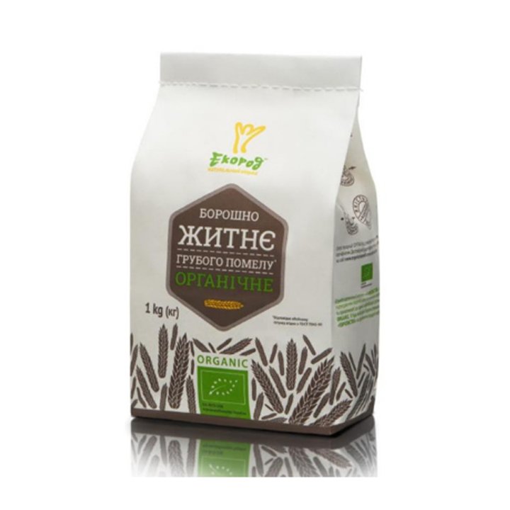 Bột lúa mạch đen nguyên cám hữu cơ Ecorod  Organic Rye Flour 1kg