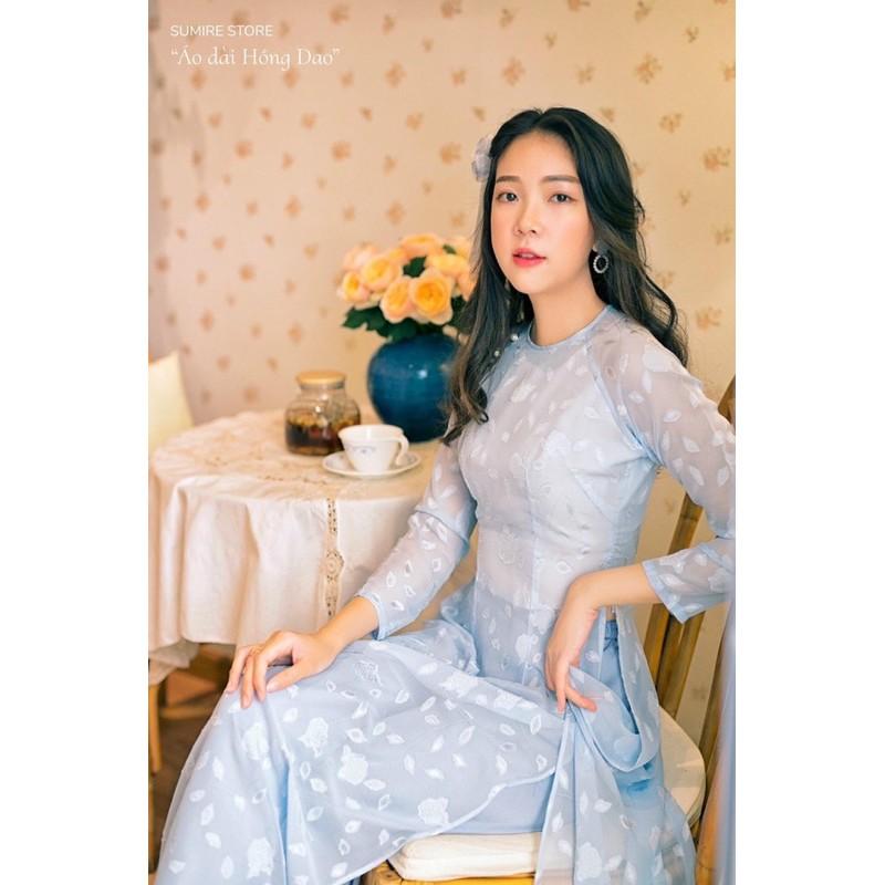 sét áo dài von cao cấp đính ngọc