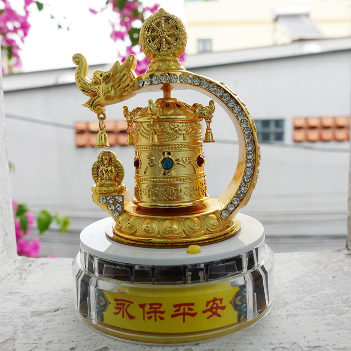 Chuyển pháp luân năng lượng phong thủy may mắn trang trí ô tô bàn làm việc - T058