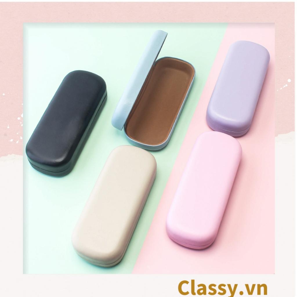 Hộp đựng mắt kính Classy màu trơn, chống sốc, chống trầy xướt PK1263