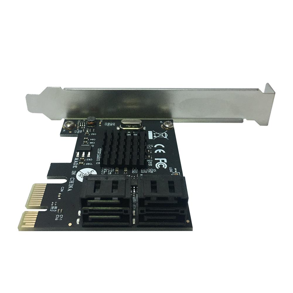 Thẻ chuyển đổi PCI-E sang 4 * SATA3.0 hỗ trợ nhiều hệ thống phích cắm