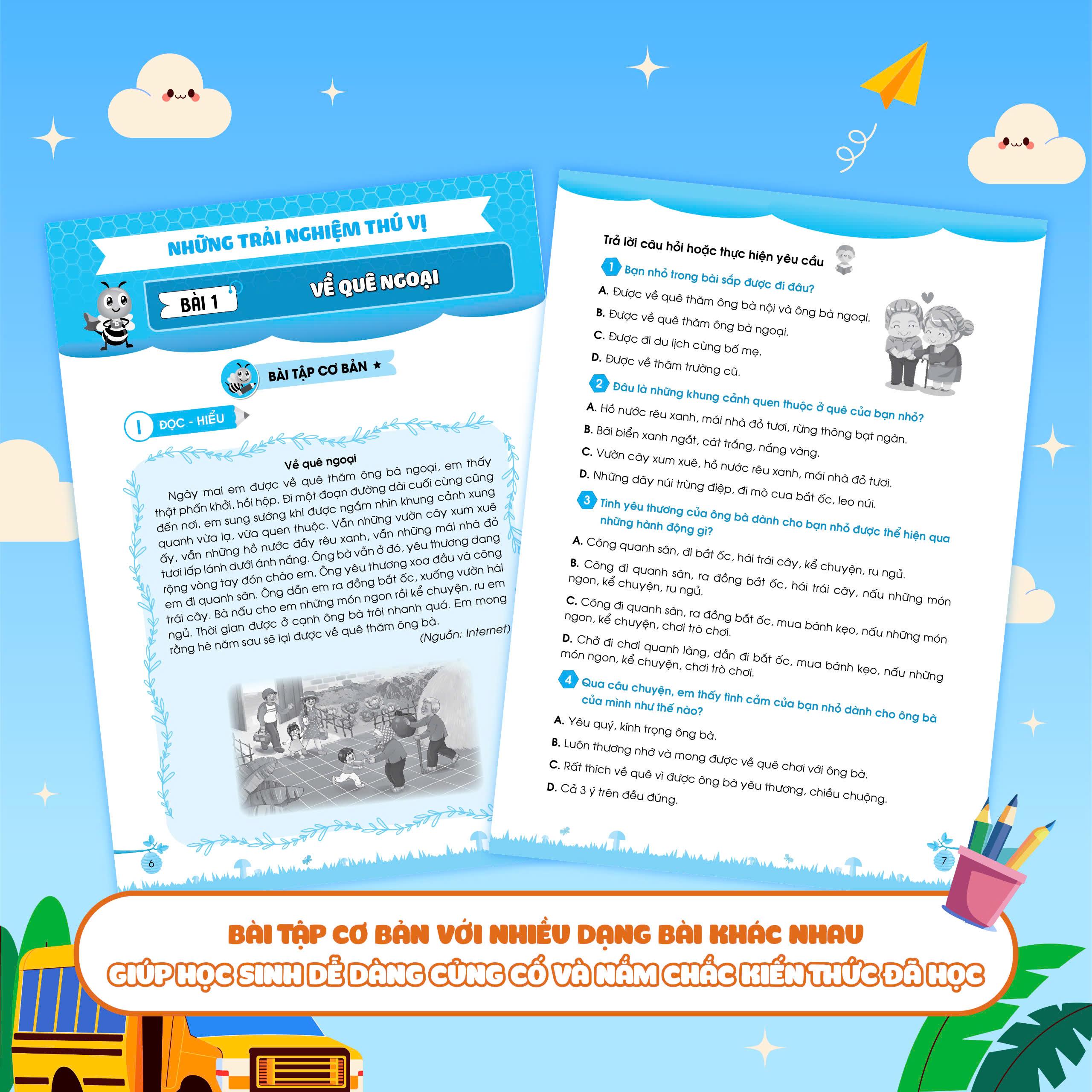 Sách - Bổ Trợ Tiếng Việt Bài Tập Cơ Bản Và Nâng Cao Lớp 3 - Tập 1