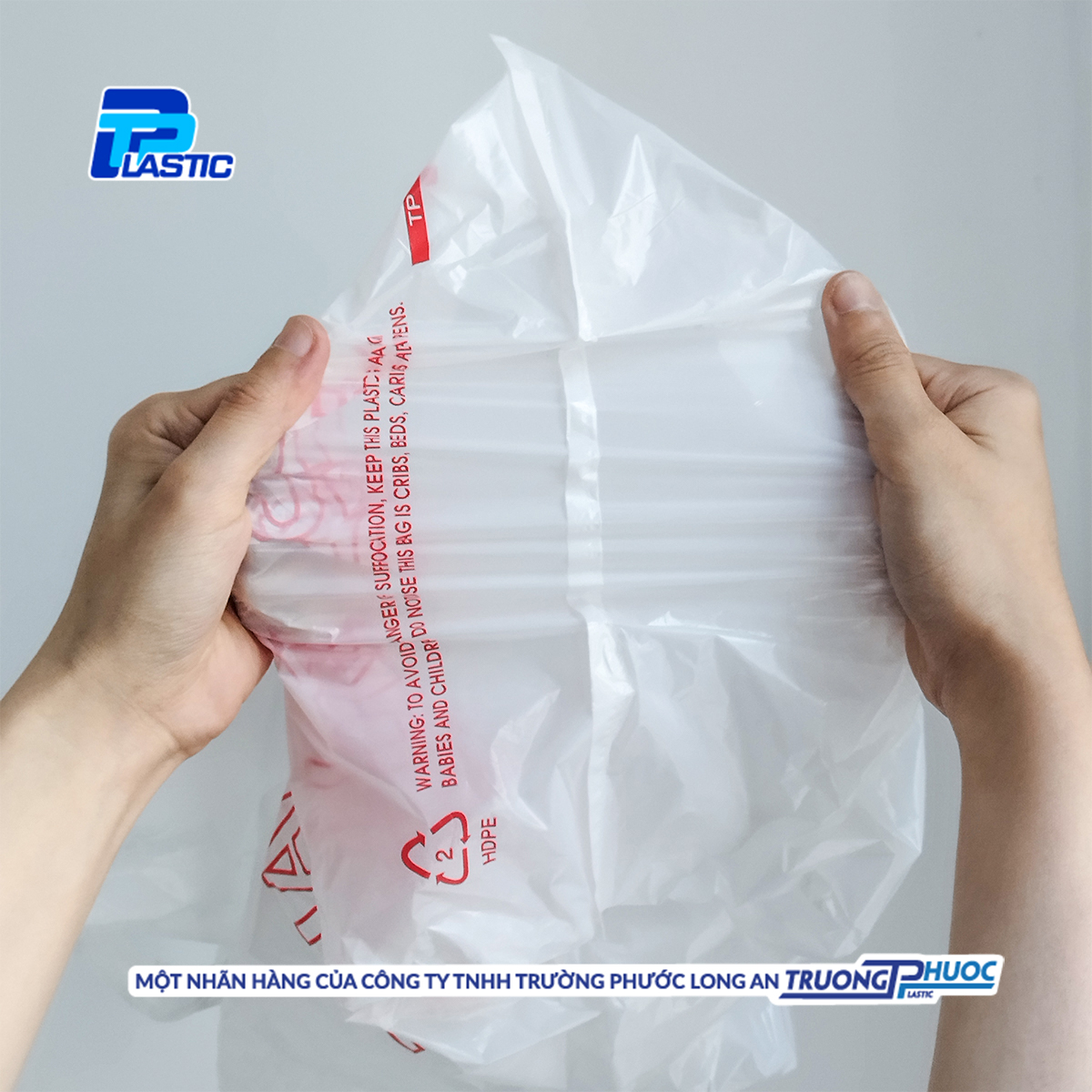 Túi PP Nhựa - Túi Siêu Thị Có Quai, In Hình Thank You, 1kg