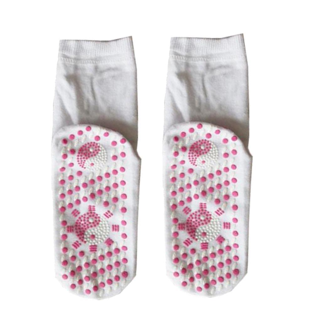 Socks Self Heating Warm Tourmaline Socks White