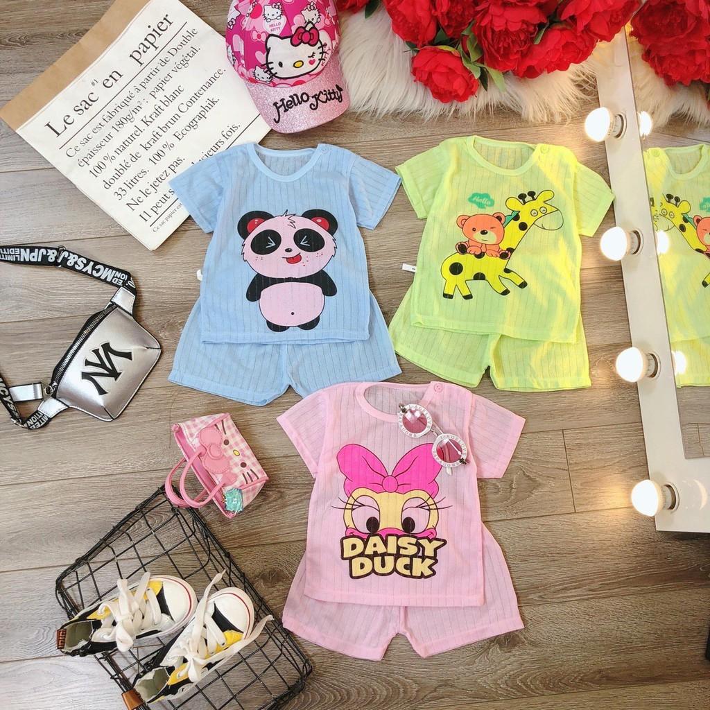 Bộ cotton giấy màu mới 2020 siêu thoáng cho bé từ sơ sinh đến 16kg