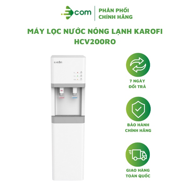 Máy lọc nước tích hợp nóng lạnh Karofi HCV200RO - hàng chính hãng 