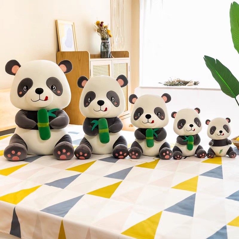 Gấu bông gấu trúc panda ăn tre dễ thương